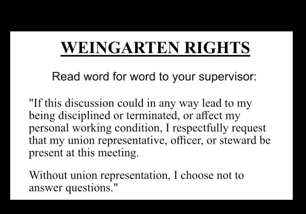Weingarten rights